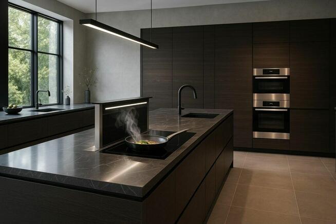 Automatyczny okap kuchenny downdraft wysuwany blatowy SCHILD