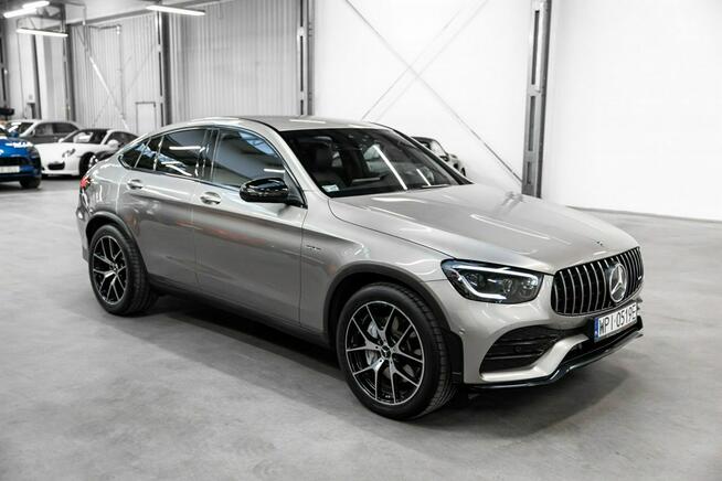 Mercedes GLC 43 AMG Coupe 4Matic 390KM. Aktywny wydech. Burmester. Mojave Silver. Salon PL