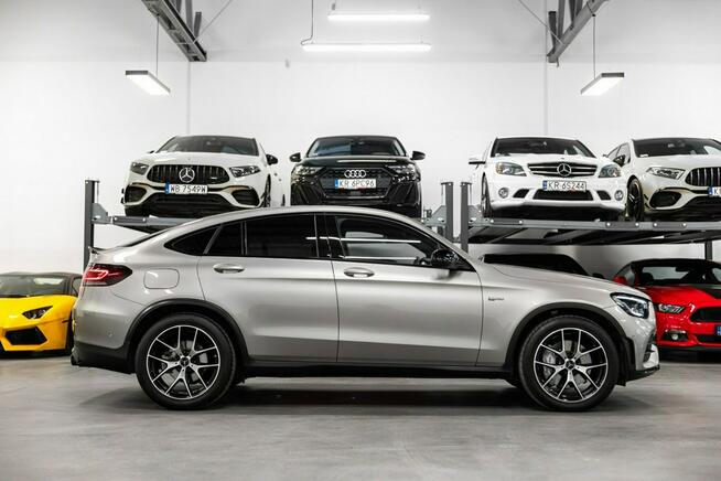 Mercedes GLC 43 AMG Coupe 4Matic 390KM. Aktywny wydech. Burmester. Mojave Silver. Salon PL