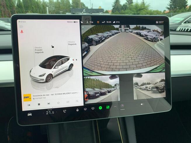 Tesla Model 3 Autopilot Kamery Białe Wnętrze