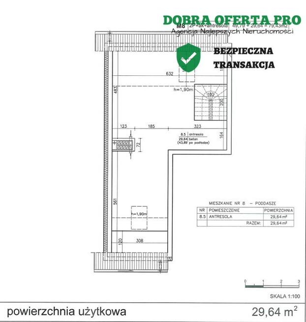 Dwupoziomowe 58 m² przy ul. Zawackiej
