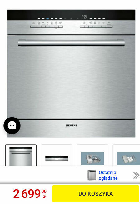 SIEMENS iQ500 Zmywarka modułowa do zabudowy 60 cm