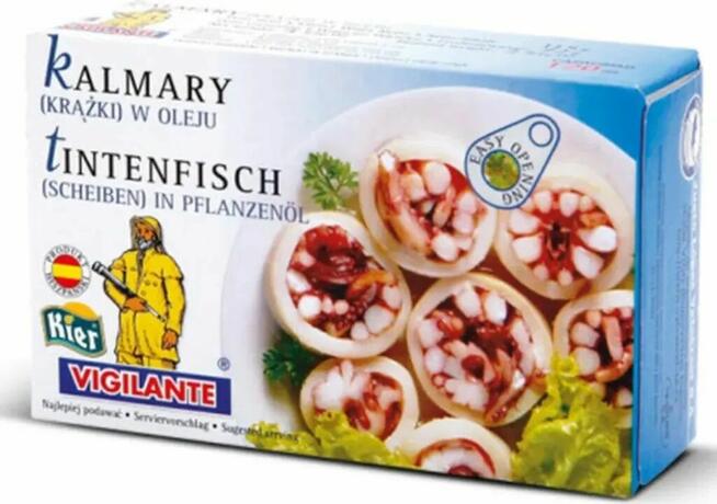 Kalmary krążki w oleju 115g x 3