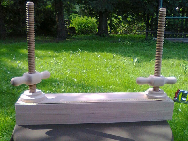 Szywnica introligatorska prasy hebel śruby drewniane nakrętk