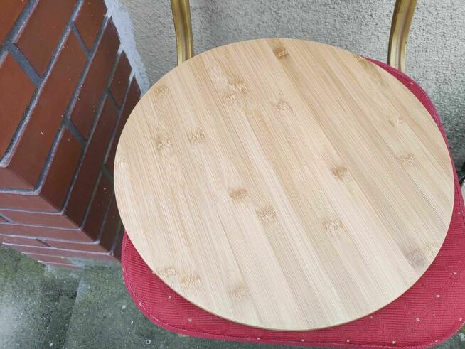 DESKA Bambusowa Obrotowa Serwowania Przekąsek Pizzy talerz