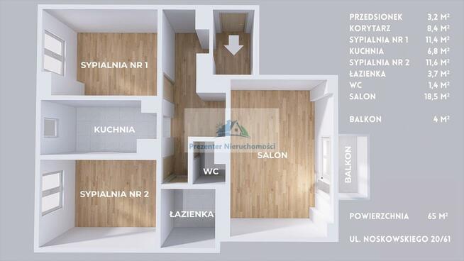 Mieszkanie Warszawa Mokotów, Służew, Noskowskiego