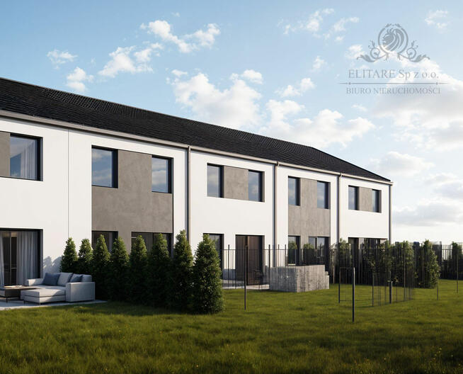 DOM szereg SKRAJNY 103,02m na działce 321m2m2, Iwiny Siechnice