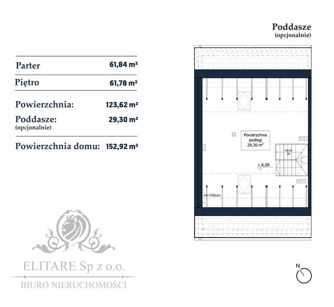 Dom w zab. bliźniaczej o pow. uż.105,27 z garażem+16,10m2/Iwiny