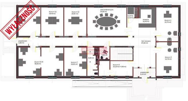 Kameralny budynek biurowy do wynajęcia. Usługi