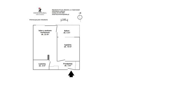 Mieszkanie Warszawa Mokotów, Służewiec, Cybernetyki