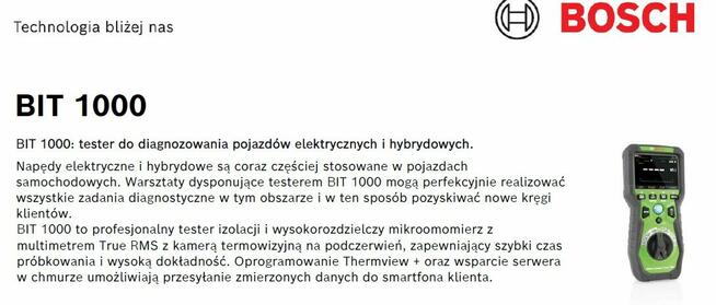 BIT 1000 EV pojazdy pomiary 1 699 505 751