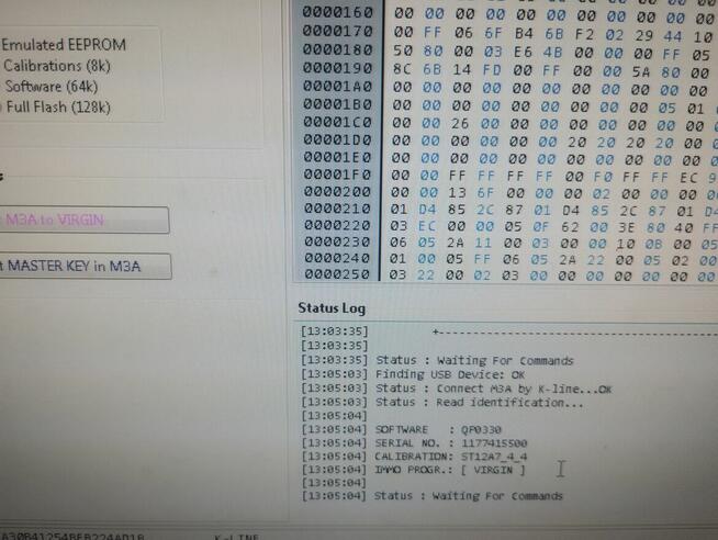 Immo off w ECU skutery.