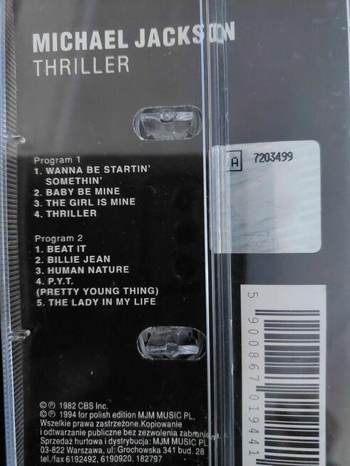 Kaseta magnetofonowa Michael Jackson Thiller