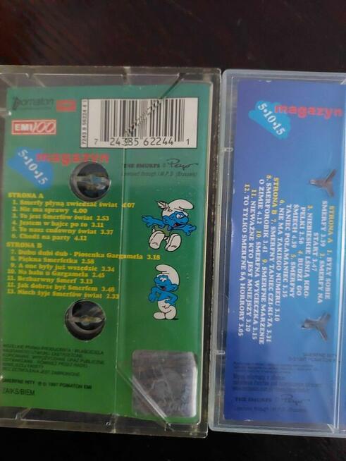 Kaseta magnetofonowa Smerfy zestaw 2 kaset unikat