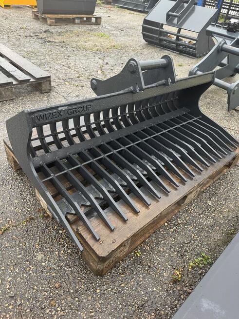 Łyżka skarpowa ażurowa, grabie 120cm 2,6-3,5t — S40 — OUTLET