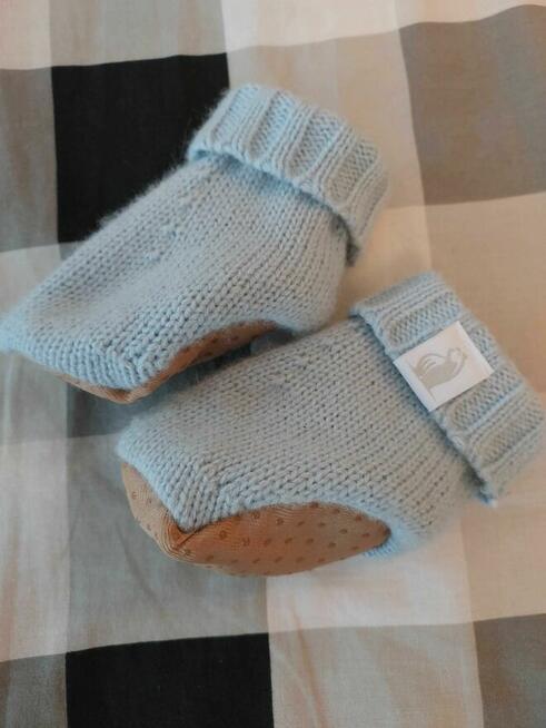 Ciepłe kapciuszki dla niemowlaka 2 pary