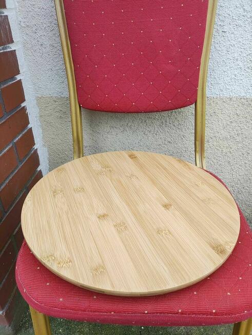 DESKA Bambusowa Obrotowa Serwowania Przekąsek Pizzy talerz