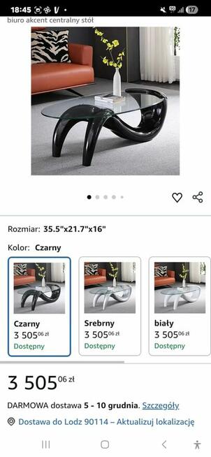 Designerska ława do salonu/pokoju