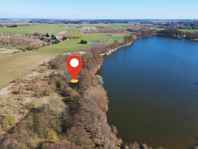 działka z linią brzegową