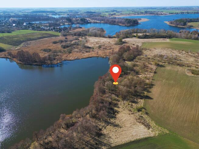 działka z linią brzegową