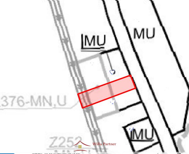 Łapanów Grabie, działka budowlana-usług. 1800m2