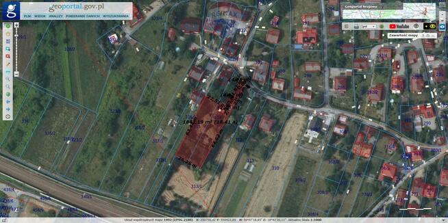 Budowlana działka w centrum Rudawy | Zabierzów