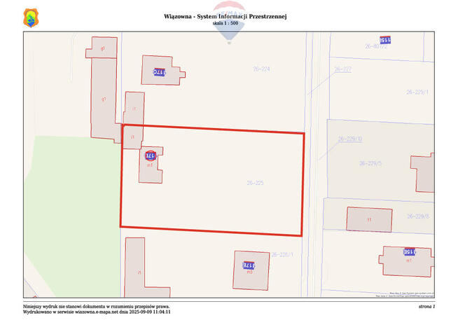 Działka usługowa 2100m2 Zakręt 5 minut od Warszawy
