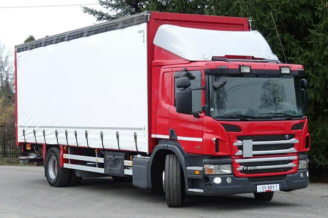 Scania P250 Euro6 sypialna firanka cen. smarowanie winda Nowe plandeki