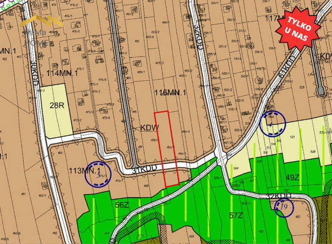 Działka budowlana Siercza gm. Wieliczka,