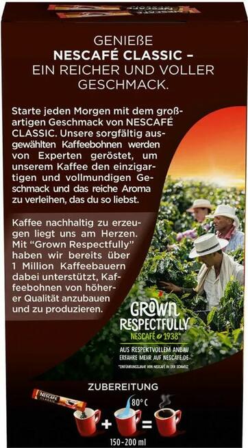 Kawa rozpuszczalna Nescafe Classic 30 x 2g