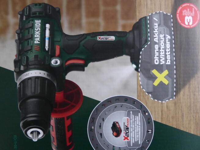 Zestaw PARKSIDE PSBSA 20-Li C3 z 2 aku 2Ah i 4Ah i ład 2,4A