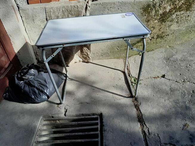 STOLIK TURYSTYCZNY SKŁADANY PRL