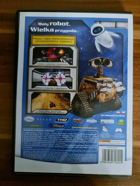 WALLE Gra PC Sprawna, Stan bardzo dobry, Prywatna kolekcja.