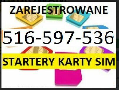 Zarejestrowane Karty SIM zarejestrowana karta SIM Startery