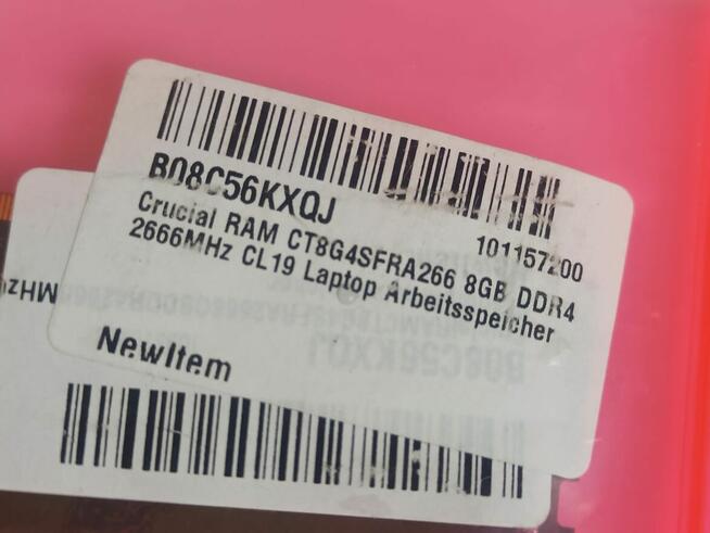 Nowe Crucial 2x8GB = 16GB Ram DDR4 SO-DIMM 2666Mhz, CL19, CT