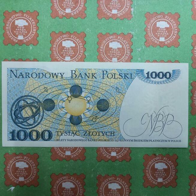 1000 złotych Mikołaj Kopernik 1982 stan AU/UNC