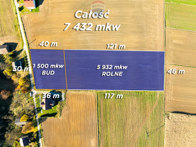 Piękna, szeroka działka w okolicach Ojcowa