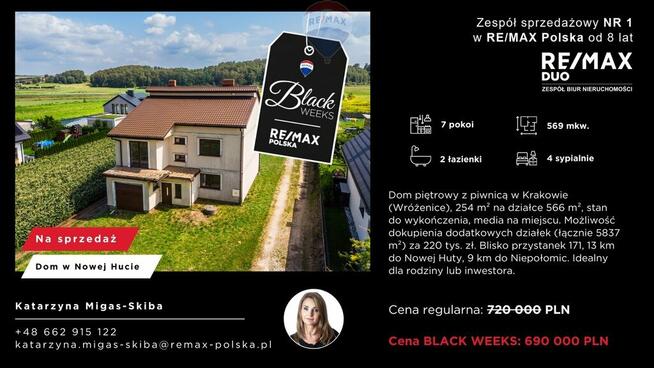 Dom z dużą działką