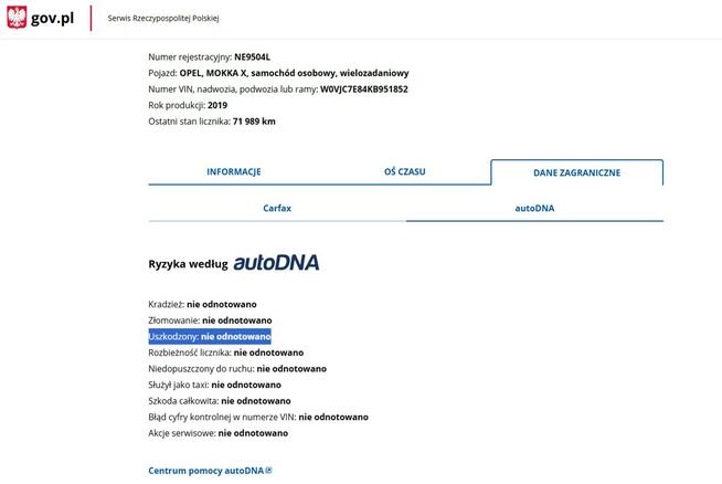 Opel Mokka Benzyna Zarejestrowany Ubezpieczony