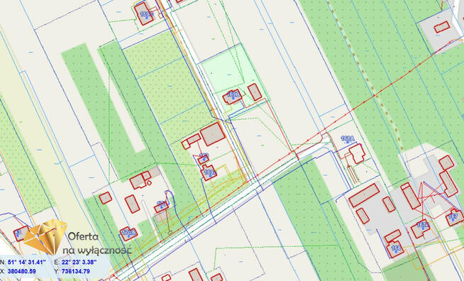 Działka budowlana Motycz gm. Konopnica,