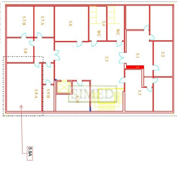 Pokój ok 50 m 2 ,ochrona, monitoring, parking