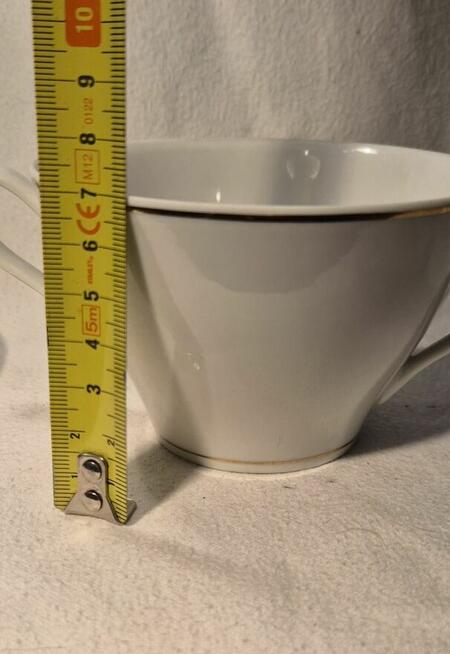 Bulionówki porcelana Ćmielów 300ml złota linia FESTON 6szt.