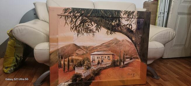 Obraz olejny z pejzażem