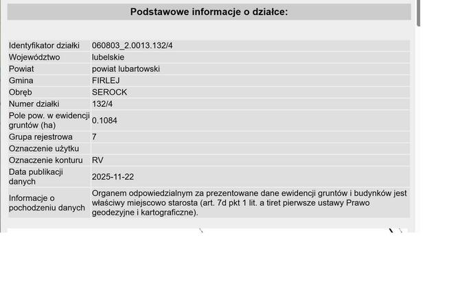 Sprzedam działkę w bliskiej odległości od jeziora