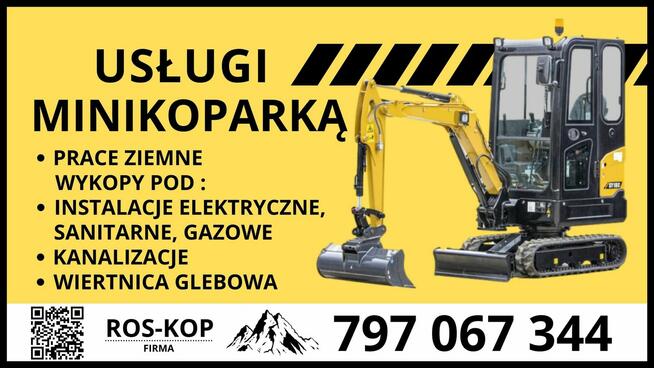 Usługi minikoparka