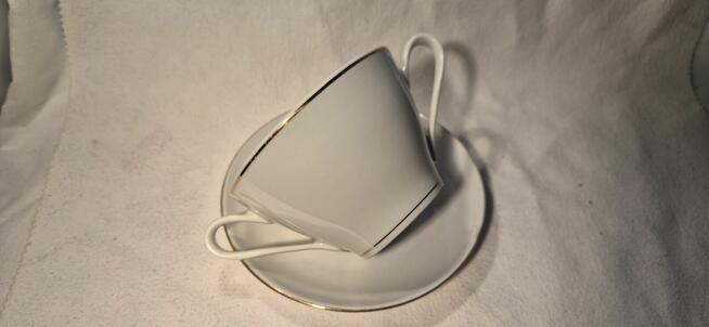 Bulionówki porcelana Ćmielów 300ml złota linia FESTON 6szt.