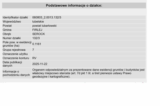 Sprzedam działkę w bliskiej odległości od jeziora