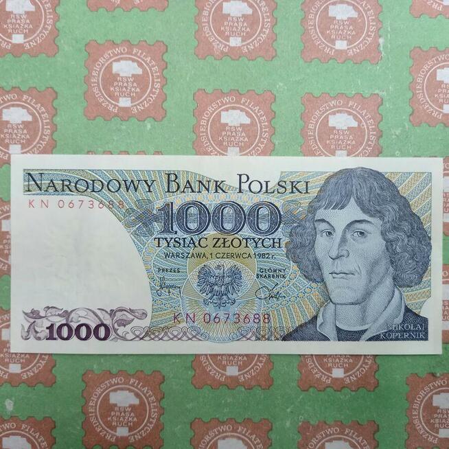 1000 złotych Mikołaj Kopernik 1982 stan AU/UNC