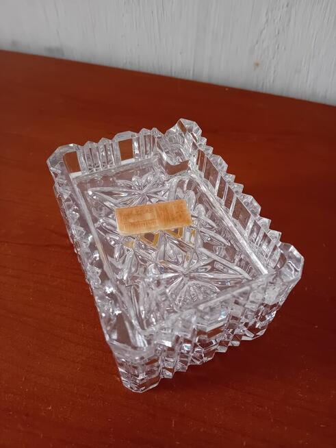 Krysztalowa papierosnica popielniczka