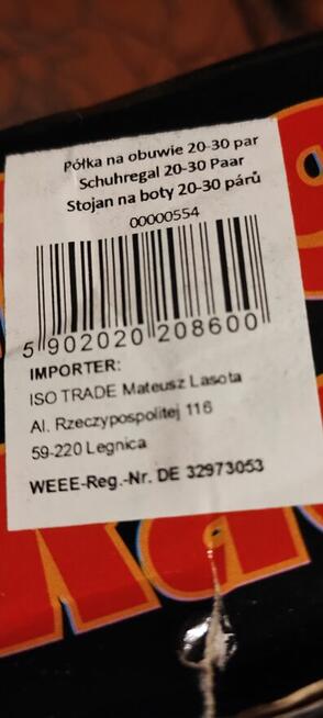 Składany stojak na buty, w którym zmieści się 30 par